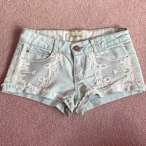 REWIND Jean Floral Shorts Size 3!